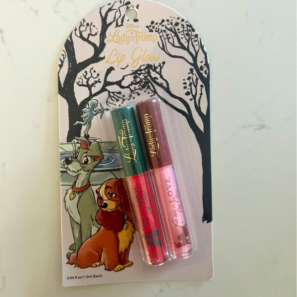 Disney Other - Disney Lady and the Tramp Lip Gloss 2 Piece Set – NWT